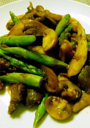 アスパラガスと砂肝ときのこのカレー炒め-レシピのメイン写真