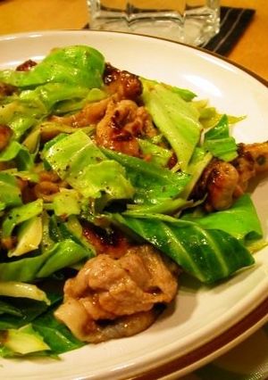 肉野菜炒めの下味にゆず茶活用-レシピのメイン写真
