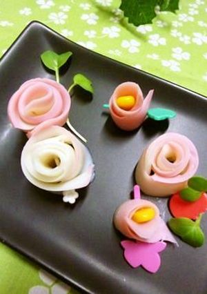 ＊かまぼこでお花＊　～ピーラー活用-レシピのメイン写真