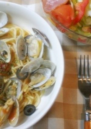 ＊ニンニクたっぷりアサリのトマトパスタ＊-レシピのメイン写真