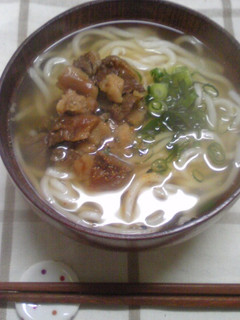 神戸長田の牛すじ煮込みのぼっかけうどん-レシピのメイン写真