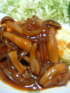 オムレツきのこソースがけ-レシピのメイン写真