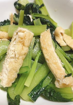 簡単10分!美容にも◎小松菜薄揚げの煮物-レシピのメイン写真