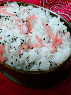 紅生姜としらすで♡紅白ご飯♪簡単時短-レシピのメイン写真