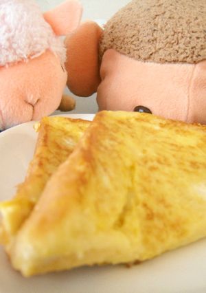 豆乳で♥５分でふわふわフレンチトースト♪-レシピのメイン写真