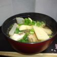 サバ缶と竹の子のみそ汁