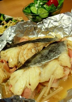 たらとエノキのホイル焼♪バルサミコ酢風味-レシピのメイン写真