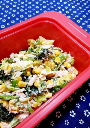 ルクエで★学校給食のこまツナサラダ✽-レシピのメイン写真
