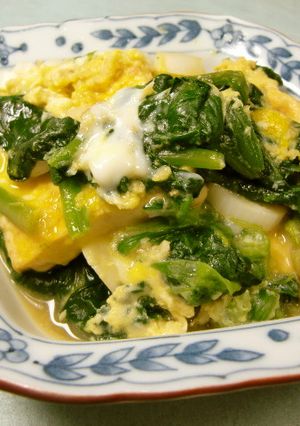 めんつゆde楽らく！豆腐ほうれん草の旨煮-レシピのメイン写真