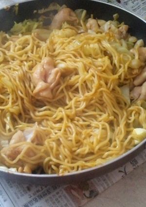【コクウマ！】ホルモン焼きそば-レシピのメイン写真