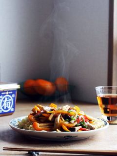 みそチンジャオロース あんかけ焼きそば-レシピのメイン写真