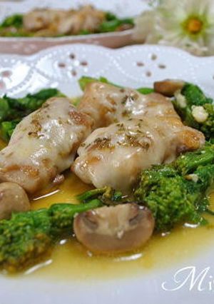 チキンとマッシュソテーオレンジソース-レシピのメイン写真