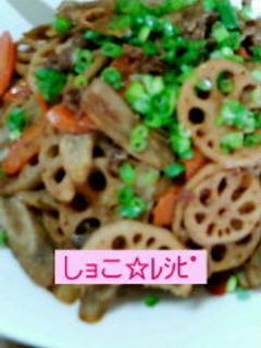 レンコンとゴボウのきんぴら-レシピのメイン写真