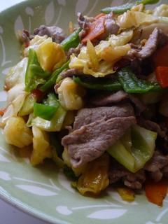 簡単☆にんにく味噌味の肉野菜炒め-レシピのメイン写真