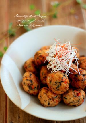 冷凍OK♪鶏挽き肉とひじきの落とし揚げ-レシピのメイン写真