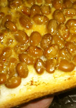号外★辛旨！納豆トースト-レシピのメイン写真
