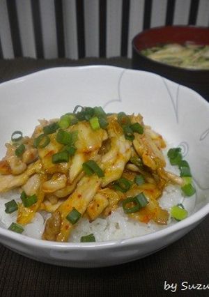 豚キムチ丼-レシピのメイン写真