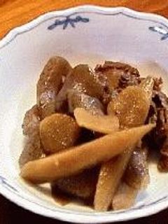 ごぼうと牛肉の煮物-レシピのメイン写真