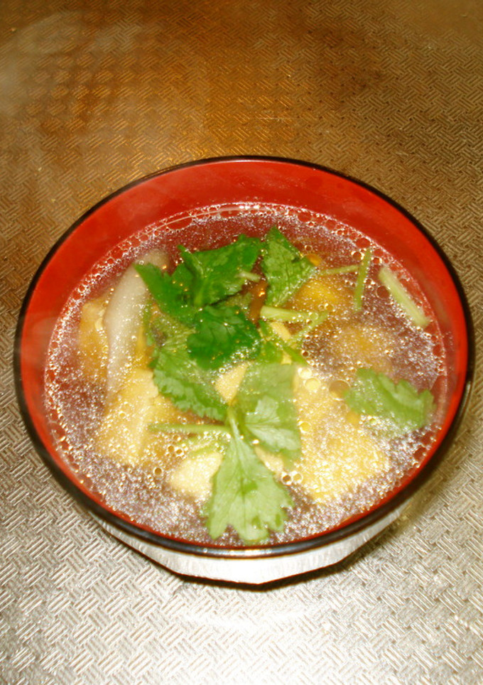 ごぼうと鶏肉のすまし汁-レシピのメイン写真