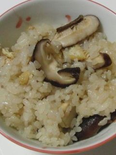 椎茸かやくご飯-レシピのメイン写真