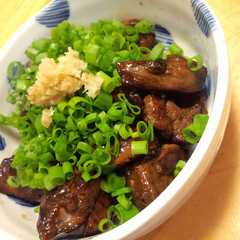รูปของ 鶏レバーのソース炒め