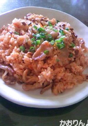簡単豚キムチ炒飯-レシピのメイン写真