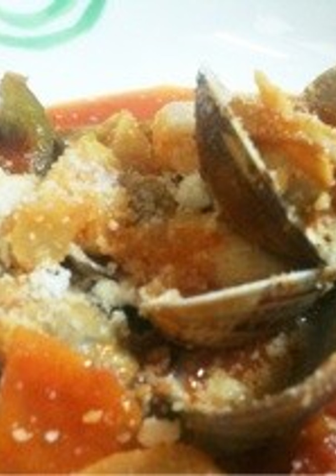 ★あさりとイカ☆海老のトマト煮★-レシピのメイン写真