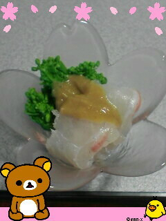菜の花と白身魚のカラシみそ和え-レシピのメイン写真