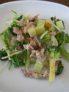 *ひとりランチ 豚と野菜のチーズ蒸し*-レシピのメイン写真