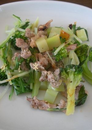 *ひとりランチ　豚と野菜のチーズ蒸し*-レシピのメイン写真