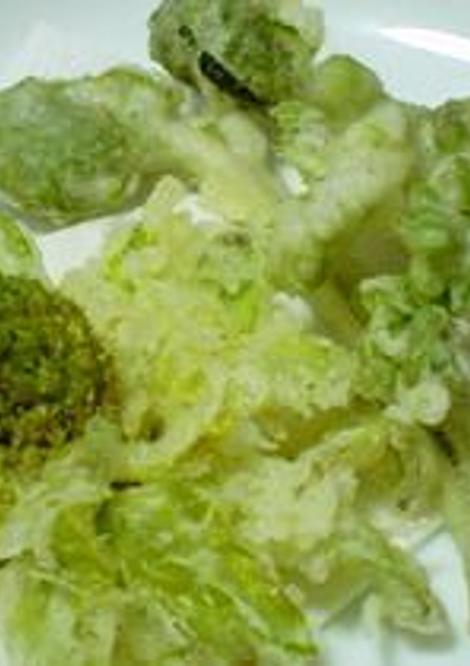 ふきのとうの天ぷら『きれいに揚げるコツ』-レシピのメイン写真