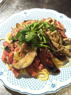 コリアンダーとソーセージのパスタ-レシピのメイン写真