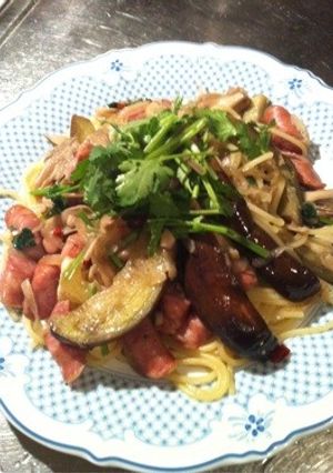コリアンダーとソーセージのパスタ-レシピのメイン写真