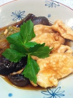 鶏むね肉の治部煮風-レシピのメイン写真