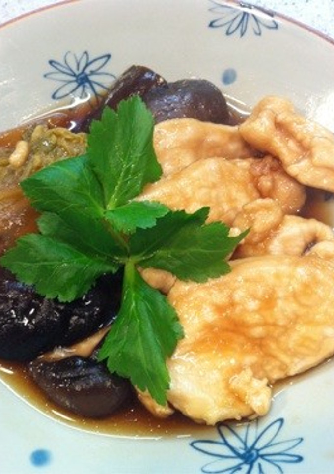鶏むね肉の治部煮風-レシピのメイン写真