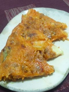 卵なし☆簡単!納豆キムチチヂミ☆-レシピのメイン写真