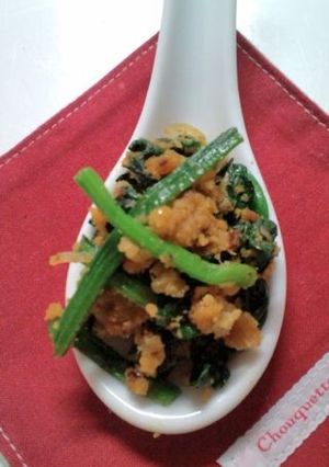 食べるラー油でおから・ほうれん草炒め-レシピのメイン写真