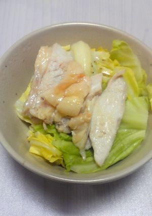 塩鶏と春キャベツの蒸し和え-レシピのメイン写真