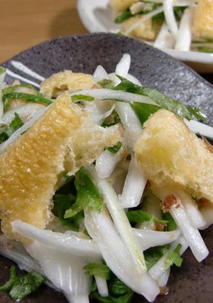 新玉ねぎと油揚げのシャキシャキ和え-レシピのメイン写真