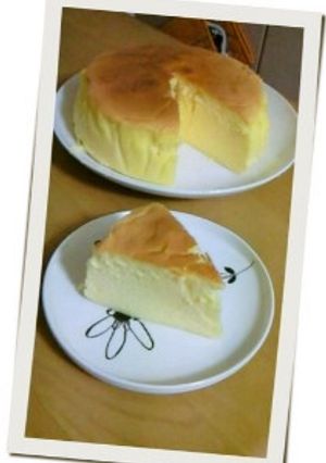 簡単！じゅわ～っとスフレチーズケーキ-レシピのメイン写真
