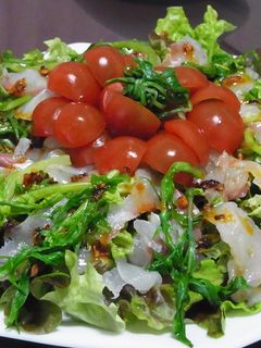 なぜかハマる食べるラー油で中華サラダ☆-レシピのメイン写真