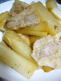 ざくざくぱりぱり大根の豚バラ塩炒め-レシピのメイン写真