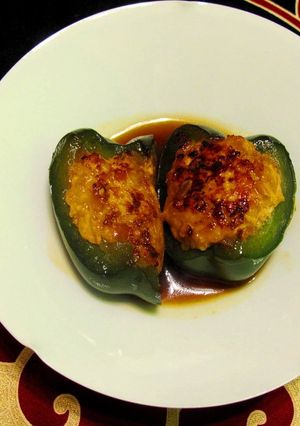 ☆肉詰めピーマンの照り煮焼き☆-レシピのメイン写真