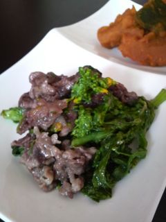 簡単&時短!菜の花と牛肉の炒め-レシピのメイン写真
