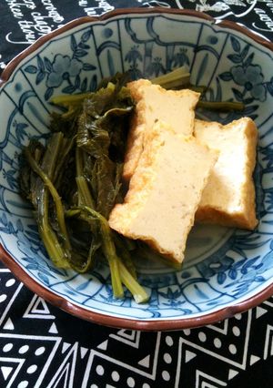 高菜と厚揚げの煮物。-レシピのメイン写真