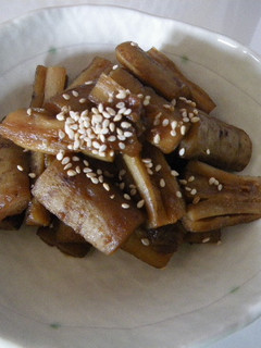 ごぼうの梅煮-レシピのメイン写真