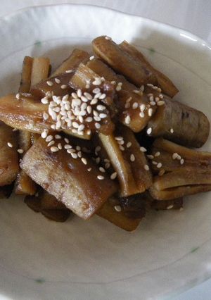 ごぼうの梅煮-レシピのメイン写真
