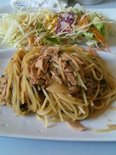 ツナと水菜の和風パスタ-レシピのメイン写真
