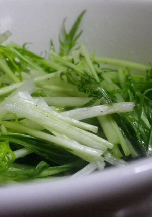 【付け合せ】水菜のサラダ【パスタなどに】-レシピのメイン写真