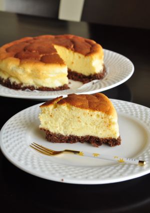 クリームチーズスフレケーキ2-レシピのメイン写真